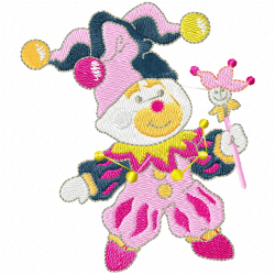 Joker Clowns Embroidery Design 5